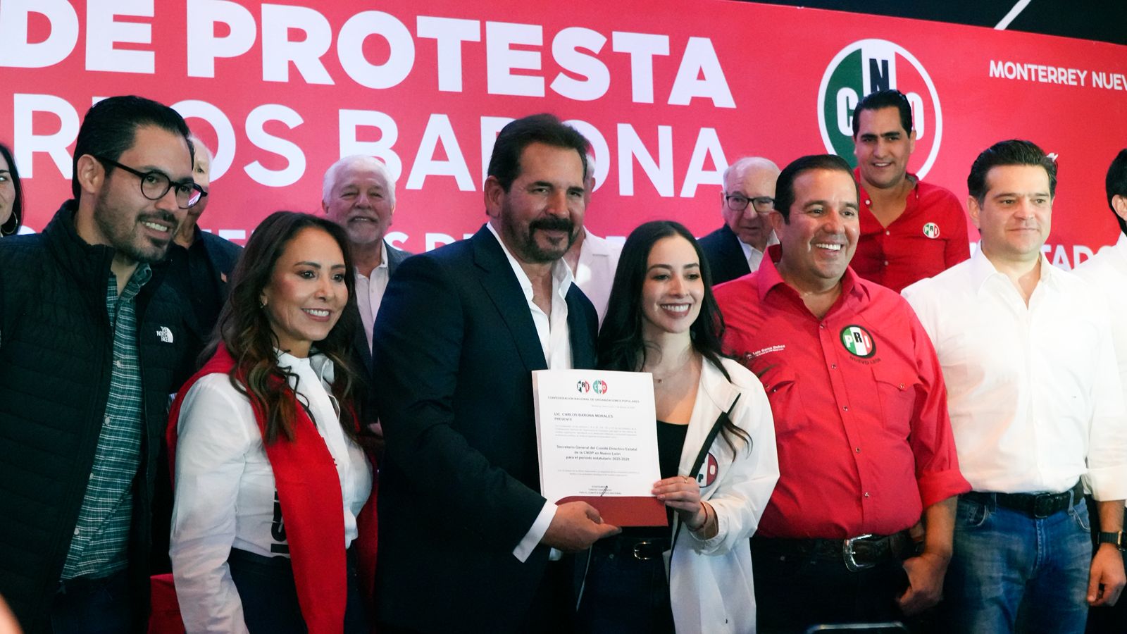 Carlos Barona asume dirigencia estatal de la CNOP