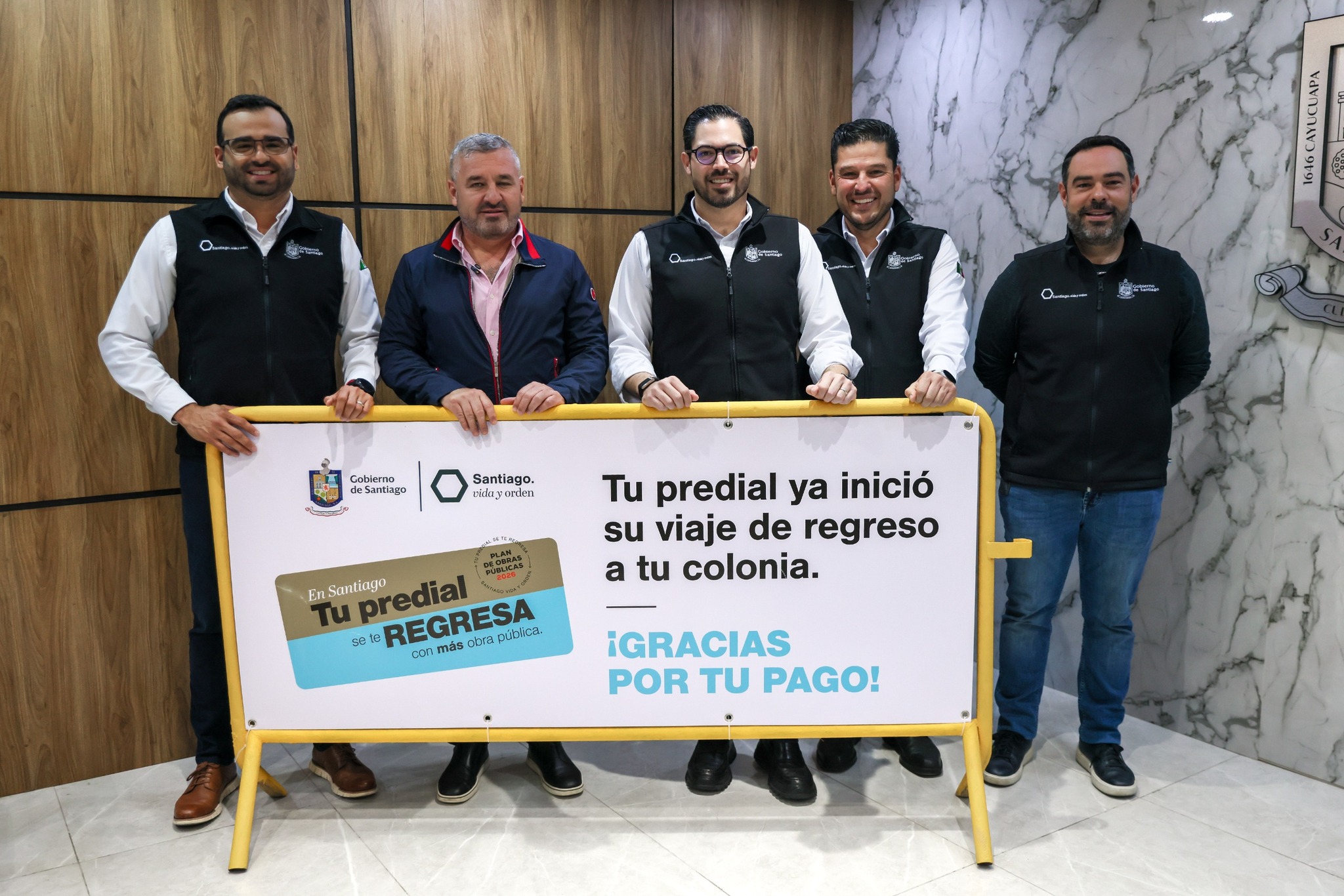 Presenta David de la Peña ruta de obra pública en Santiago