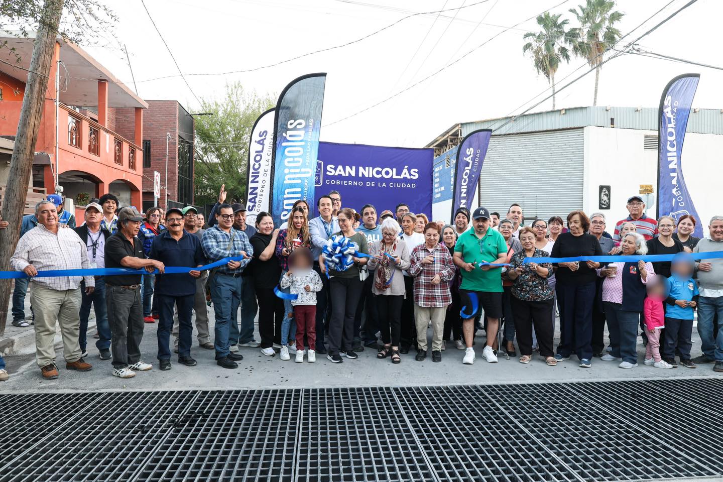 Entrega Daniel Carrillo drenaje pluvial en San Nicolás 