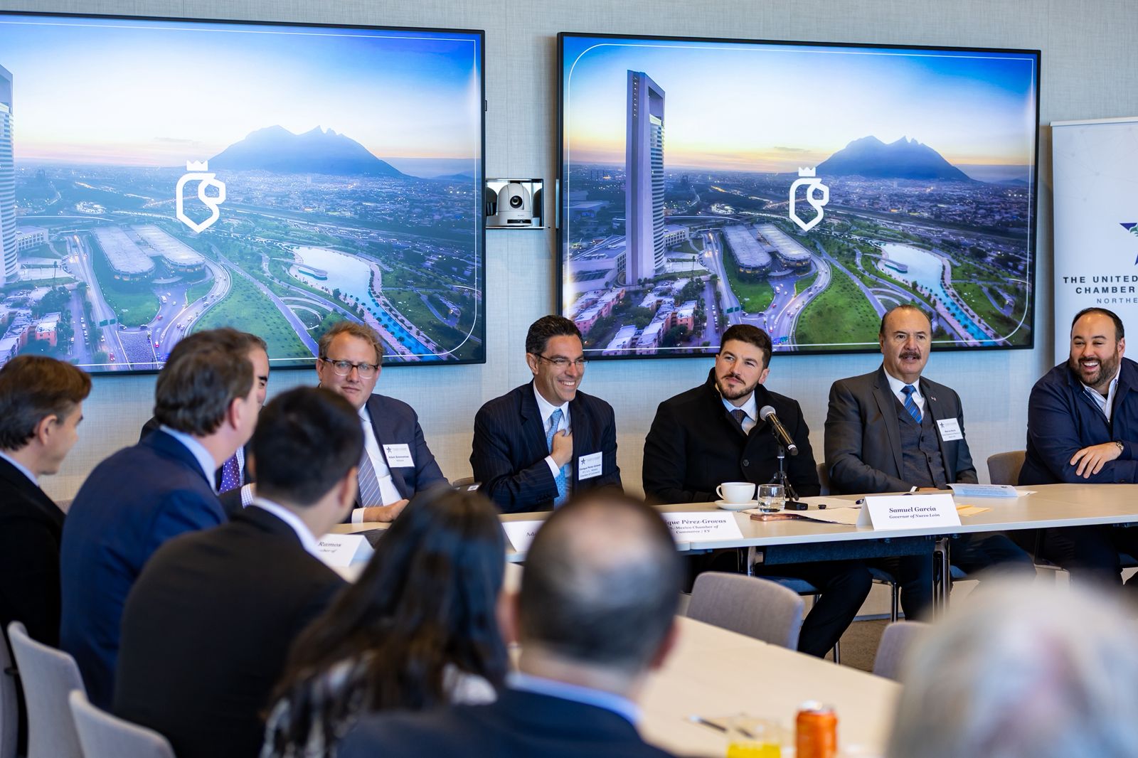 Lleva Gobernador ventajas de invertir en NL ante la Cámara de Comercio EU-México