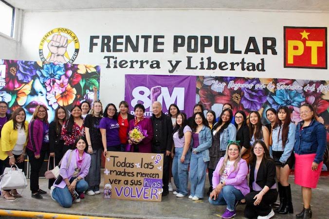 Mujeres de Tierra y Libertad realizan asamblea feminista en Monterrey por el 8M