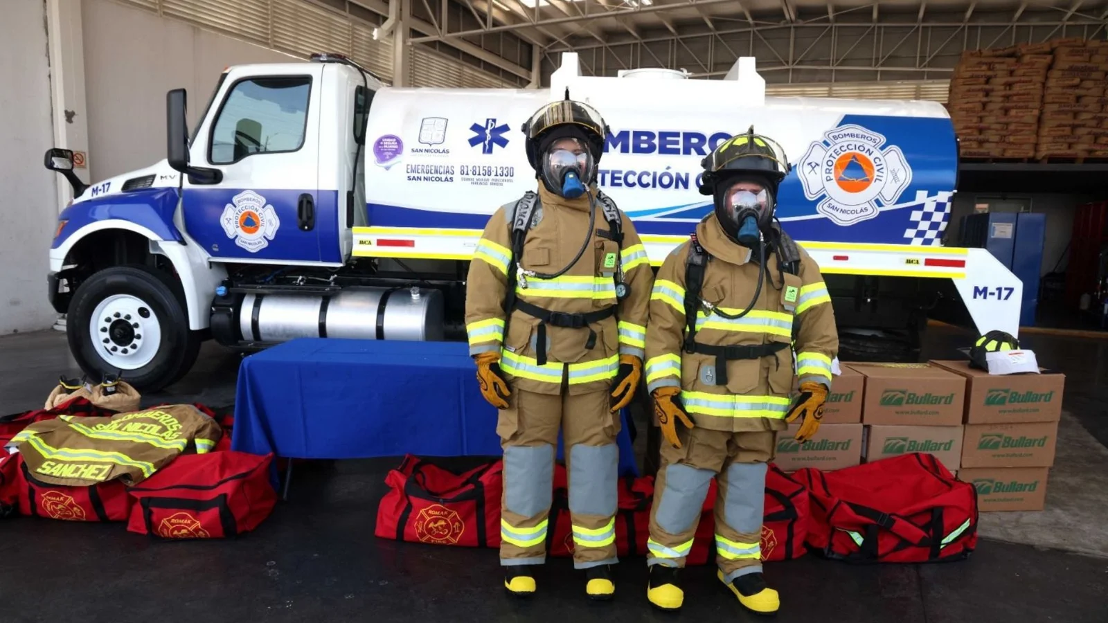 Invierte San Nicolás 5 millones en pipa y equipo de primer mundo para Bomberos