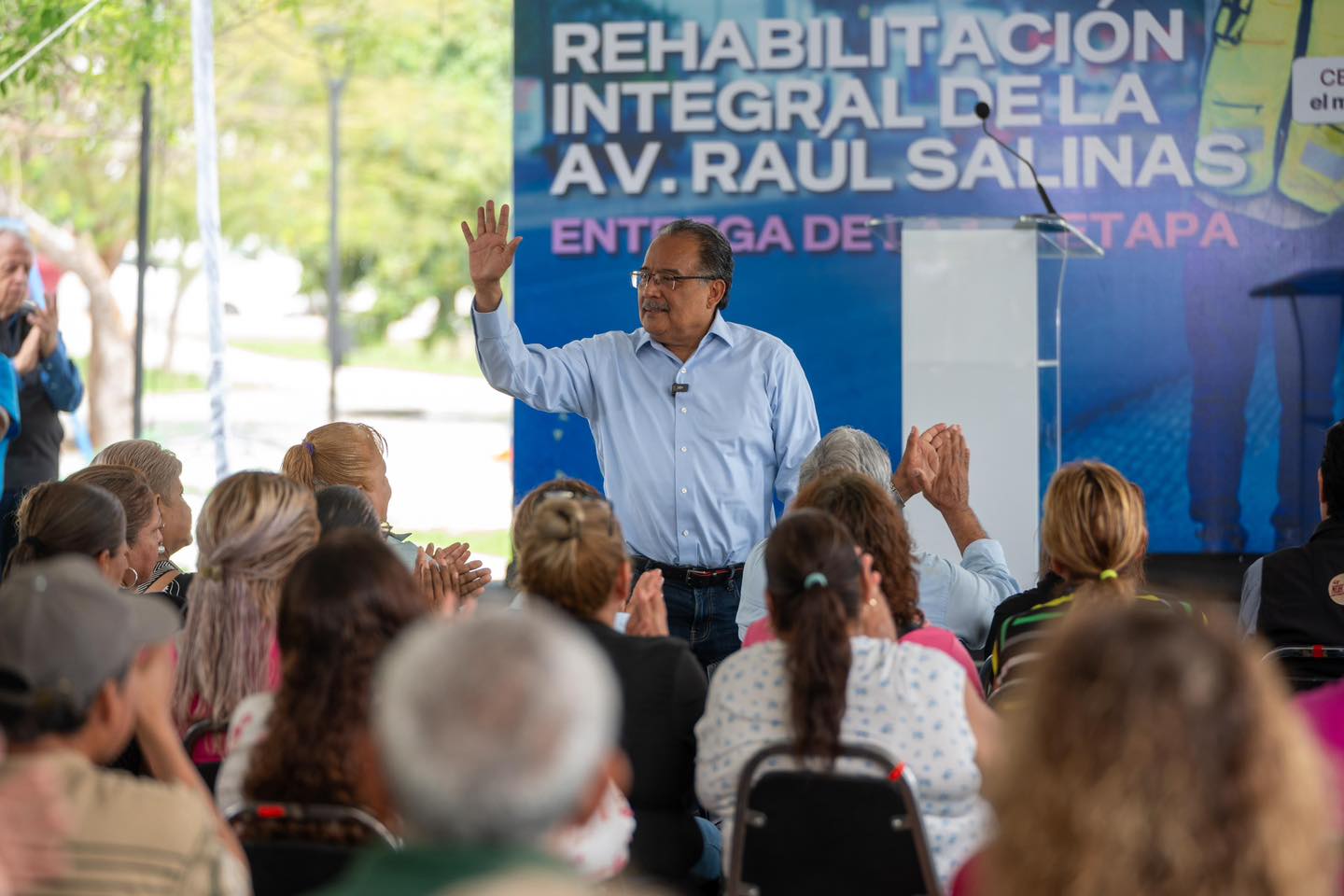 Entrega Mijes primera etapa de rehabilitación integral de Raúl Salinas