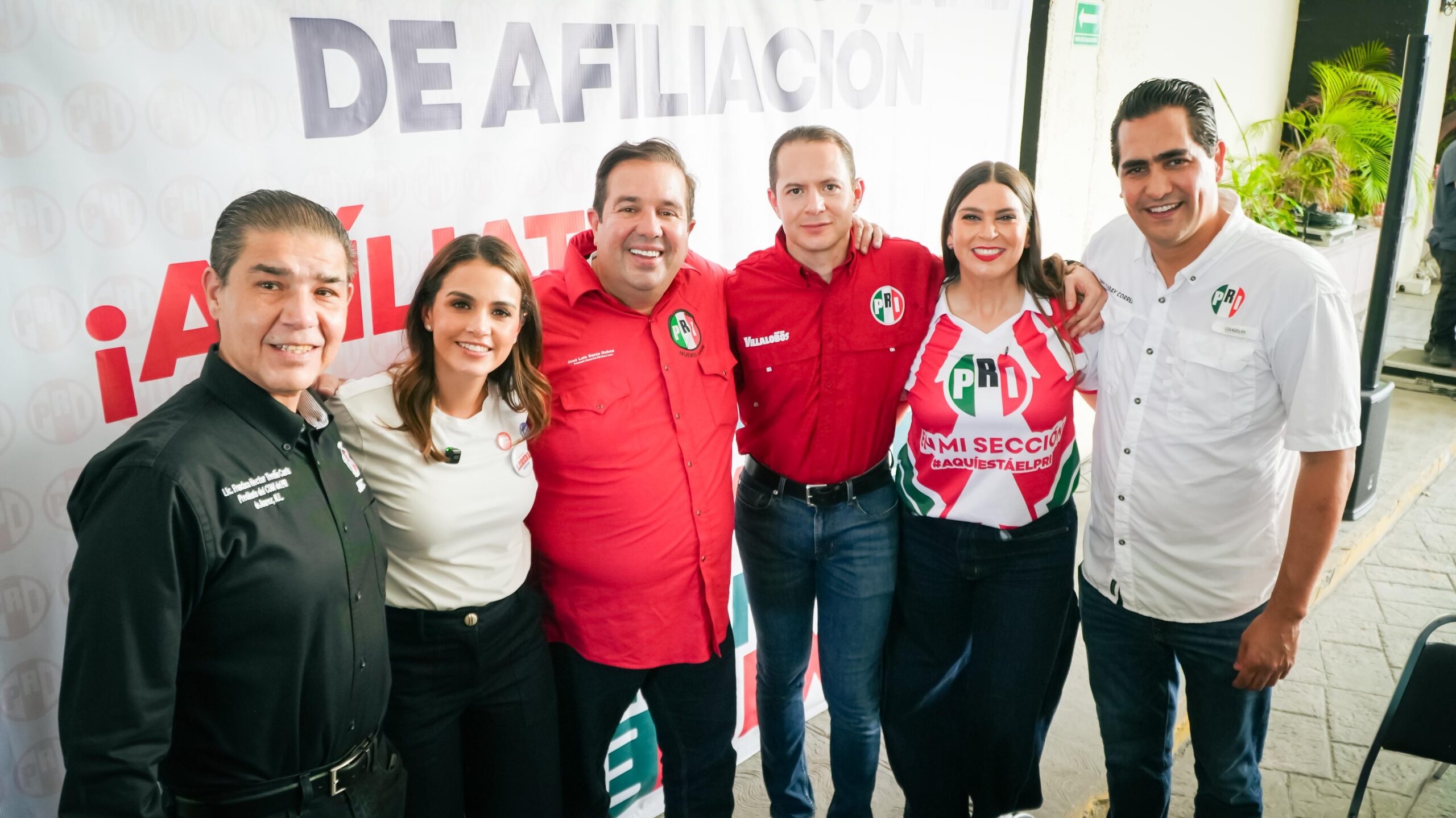 Reconoce Lorena de la Garza el liderazgo de militantes priistas en jornada de afiliación