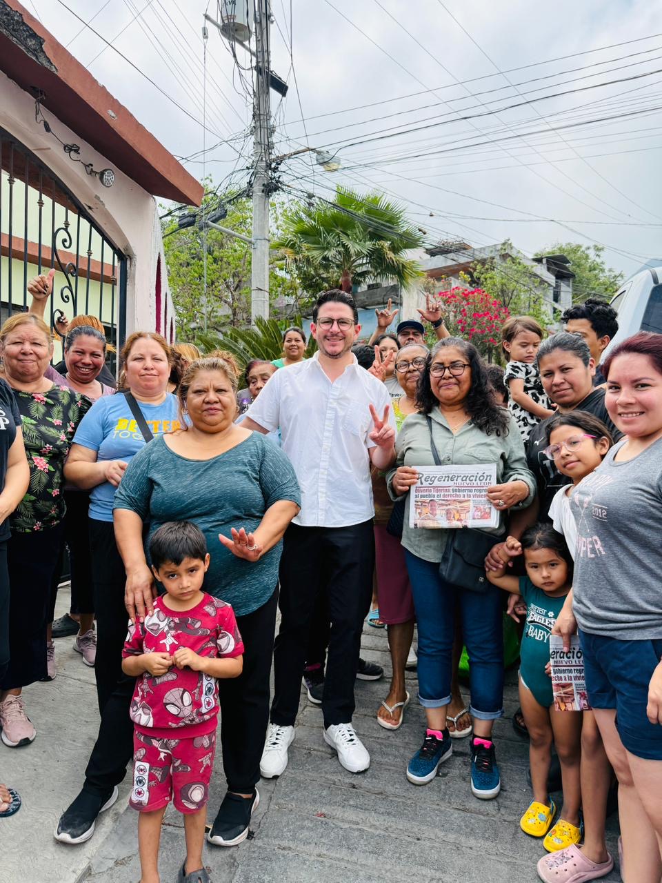 Oliverio Tijerina recorre Guadalupe durante Semana Santa para escuchar a la ciudadanía