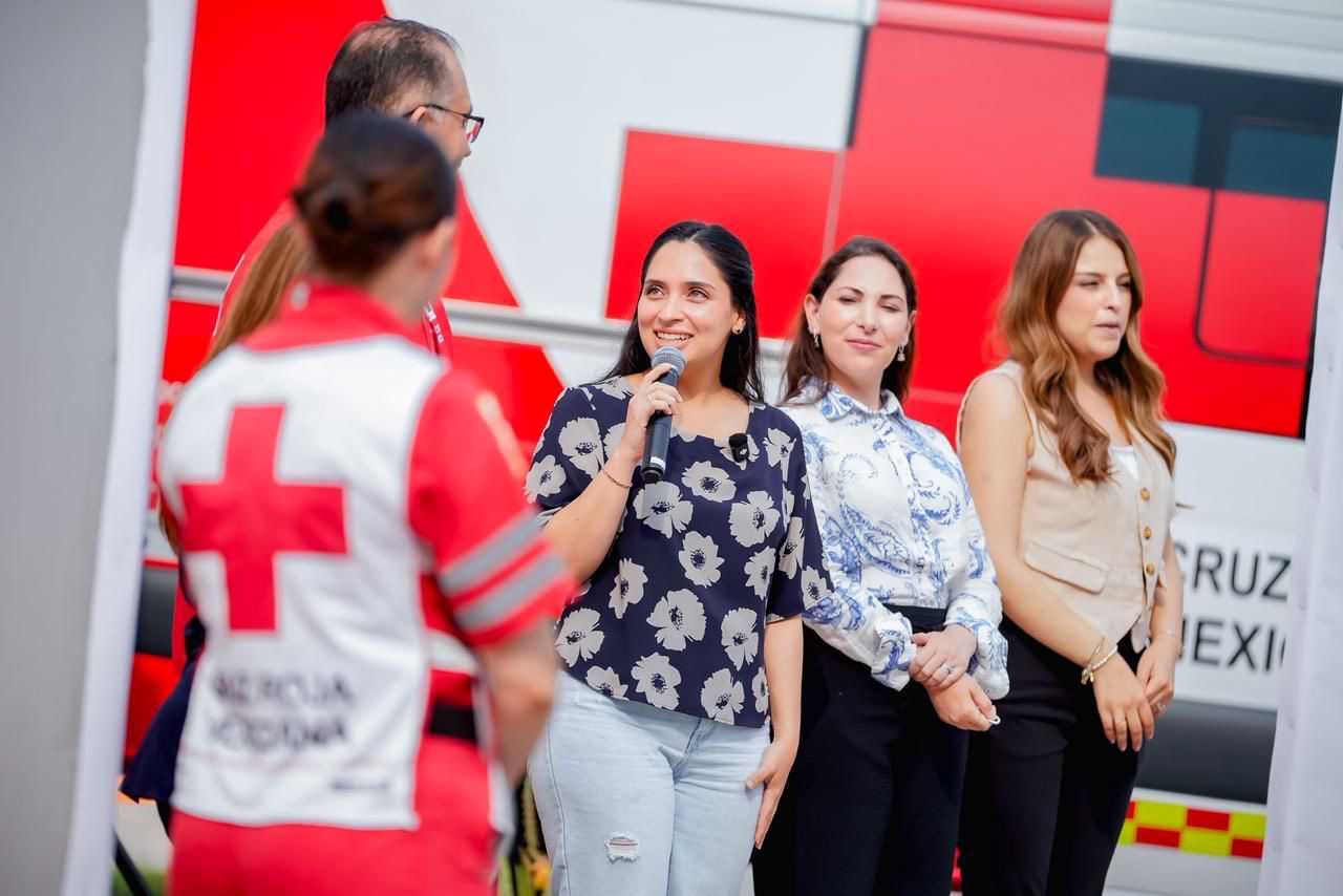 Después de 16 años Mónica Oyervides instala base de la Cruz Roja Mexicana, en Juárez
