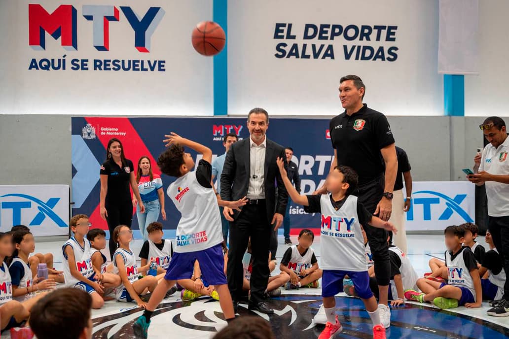 Inauguran en Monterrey clínica de básquetbol con ex jugadores de la NBA