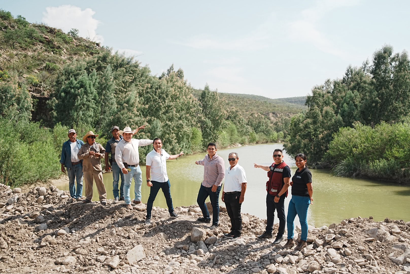 Entrega Manuel Guerra adecuación de Presa Icamole