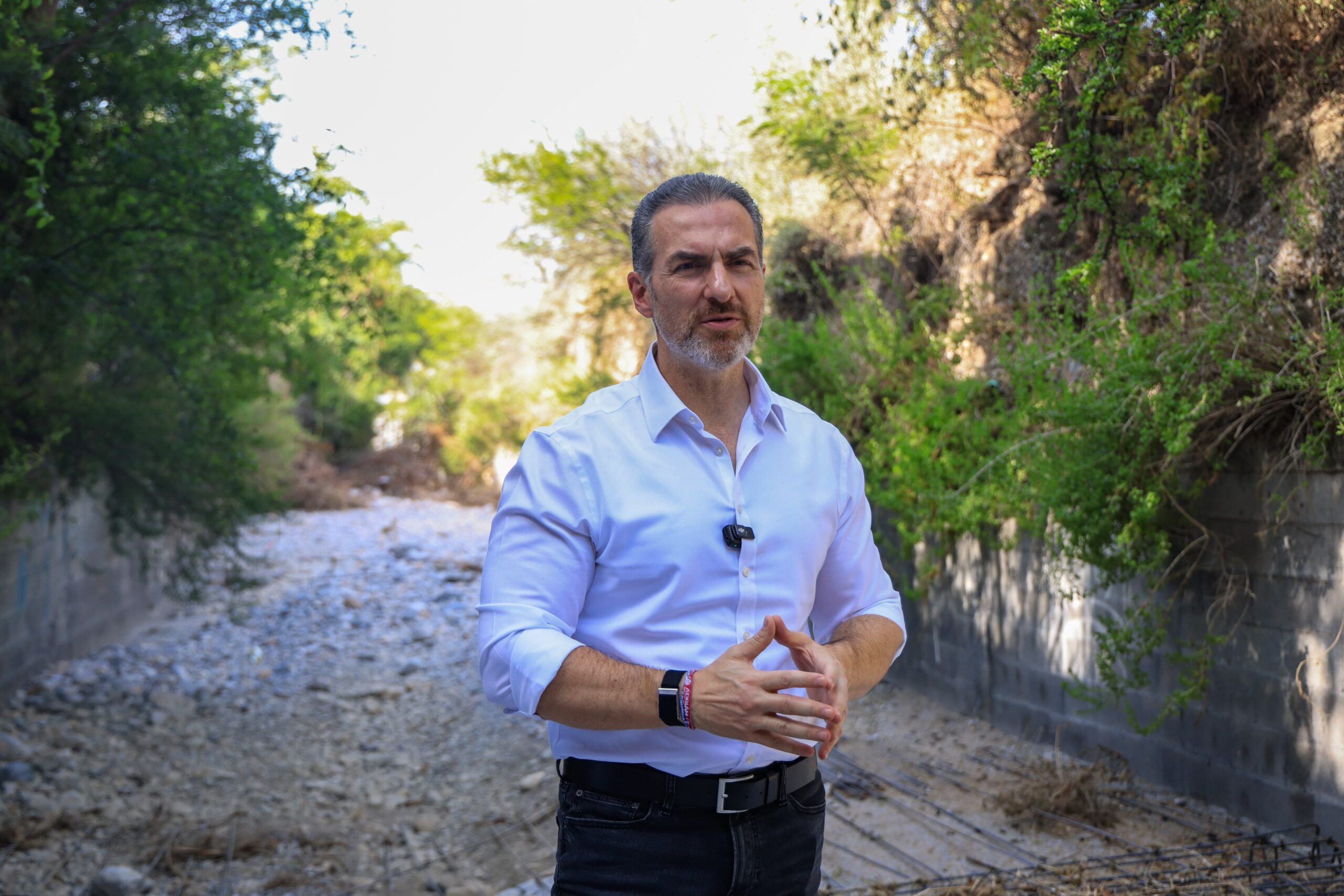 Supervisa Adrián de la Garza obras de infraestructura y rehabilitación en la zona poniente de Monterrey