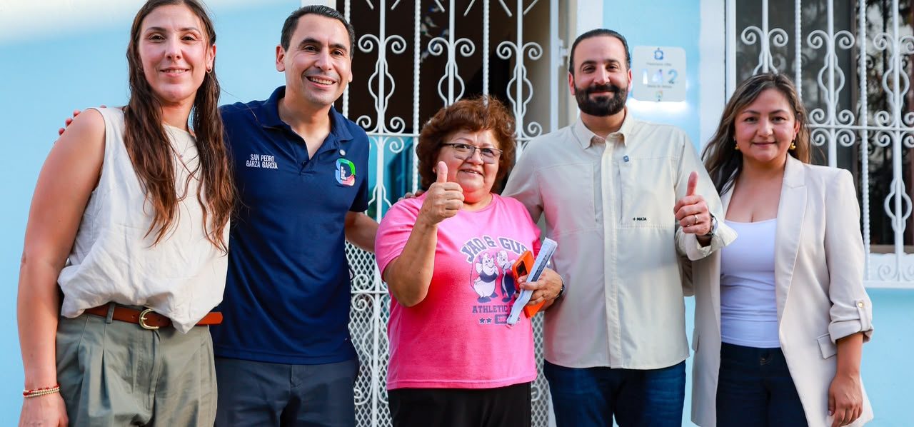 Transforma San Pedro la colonia Jesús M. Garza con rehabilitación de fachadas