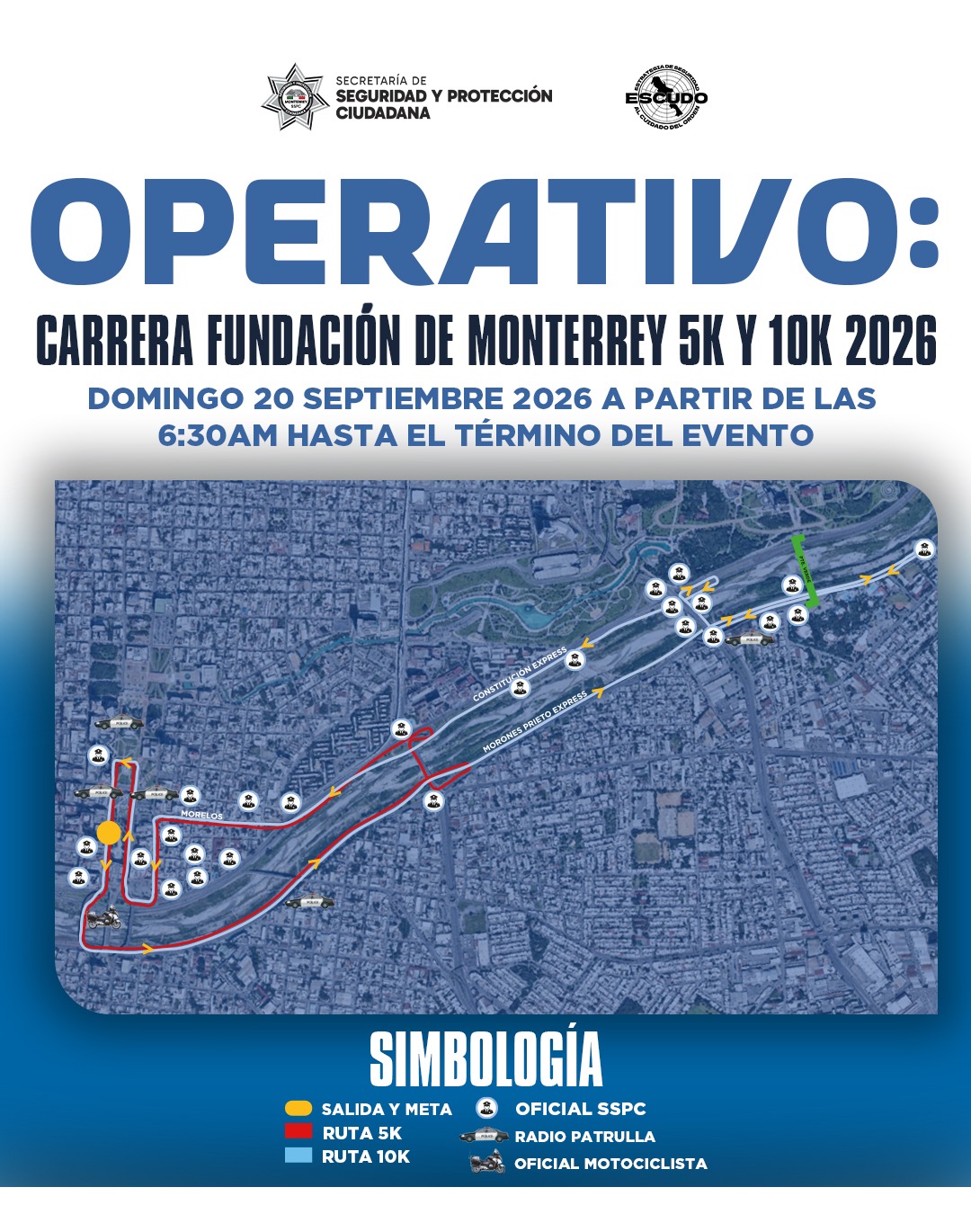 Operativo por carrera Fundación de Monterrey