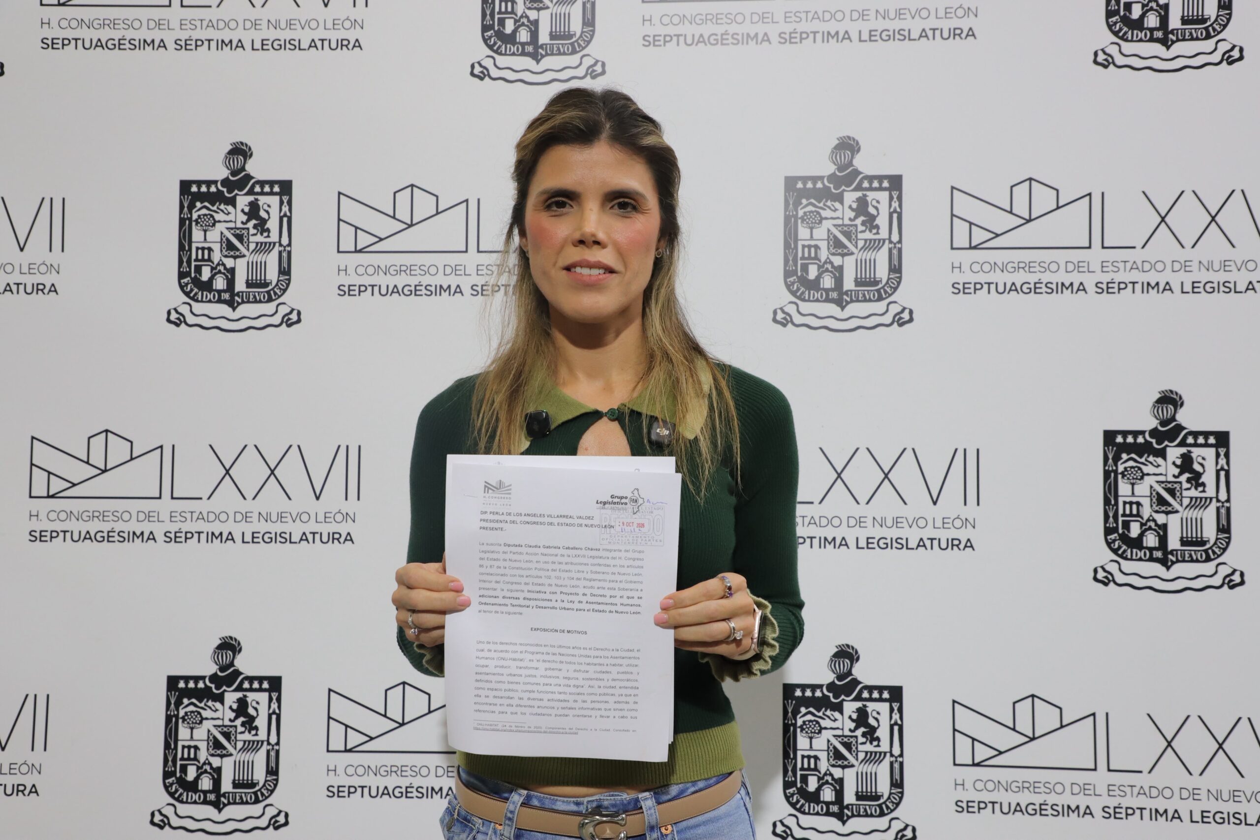 Claudia Caballero propone frenar el uso de colores partidistas en infraestructura urbana de NL