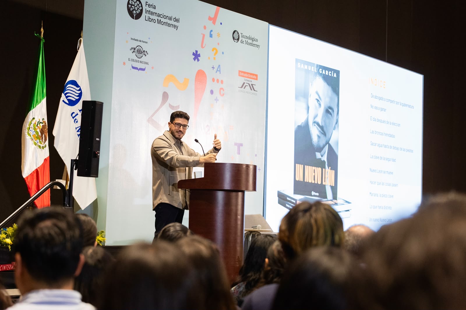 Samuel García presenta ‘Un Nuevo León’, libro sobre sus cinco años de Gobierno